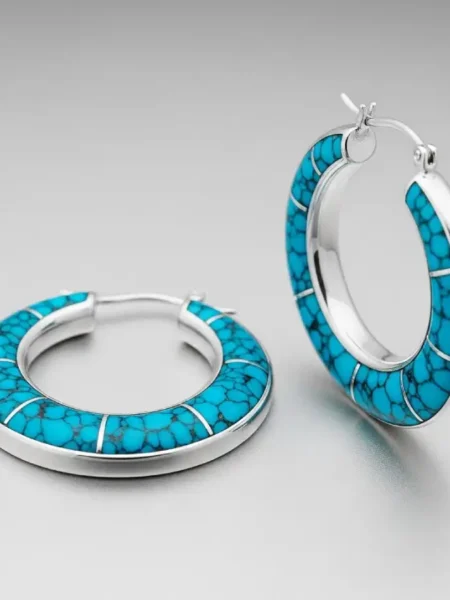 Turquoise Hoop Earrings